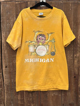 Load image into Gallery viewer, Michigan Vintage 1979 Sesame Street Animal Champion Tee Faded Yellow ABC Vintage 