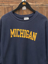 Load image into Gallery viewer, Michigan Vintage 80s Champion Reverse Weave Crewneck Navy ABC Vintage 