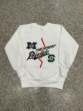 Load image into Gallery viewer, Michigan VS Michigan State Vintage 90s The Great Divide Crewneck White ABC Vintage 