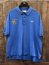 Load image into Gallery viewer, Michigan Wolverines Basketball Team Staff Vintage 90s Nike Polo Shirt Faded Blue ABC Vintage 