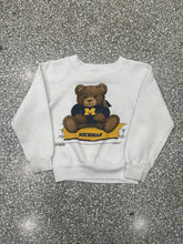 Load image into Gallery viewer, Michigan Wolverines Vintage 1986 Youth Bear Crewneck White ABC Vintage 