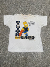 Load image into Gallery viewer, Michigan Wolverines Vintage 1990 Bart Simpson Paper Thin ABC Vintage 