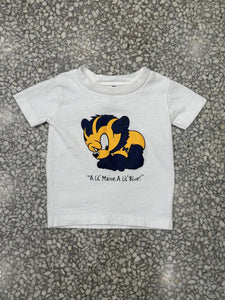 Michigan Wolverines Vintage 90s Baby Wolverine Tee White ABC Vintage 