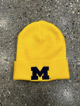 Load image into Gallery viewer, Michigan Wolverines Vintage 90s Carhartt Beanie Yellow ABC Vintage 