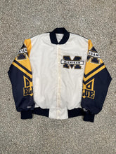 Load image into Gallery viewer, Michigan Wolverines Vintage 90s Chalk Line Bomber Jacket ABC Vintage 