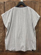 Load image into Gallery viewer, Michigan Wolverines Vintage 90s Starter Cotton Jersey Pinstripes Grey ABC Vintage 
