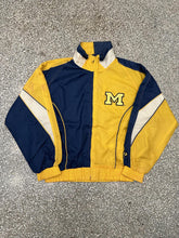 Load image into Gallery viewer, Michigan Wolverines Vintage 90s Track Jacket Yellow Navy ABC Vintage 