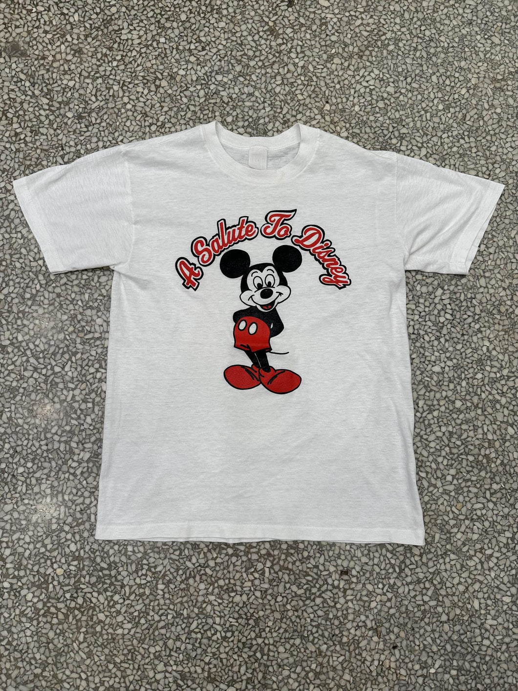 Mickey Mouse Vintage 80s A Salute To Disney Paper Thin White ABC Vintage 