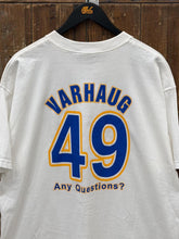 Load image into Gallery viewer, Mike Varhaug Flint Generals Vintage 90s Autographed Hockey Tee White ABC Vintage 