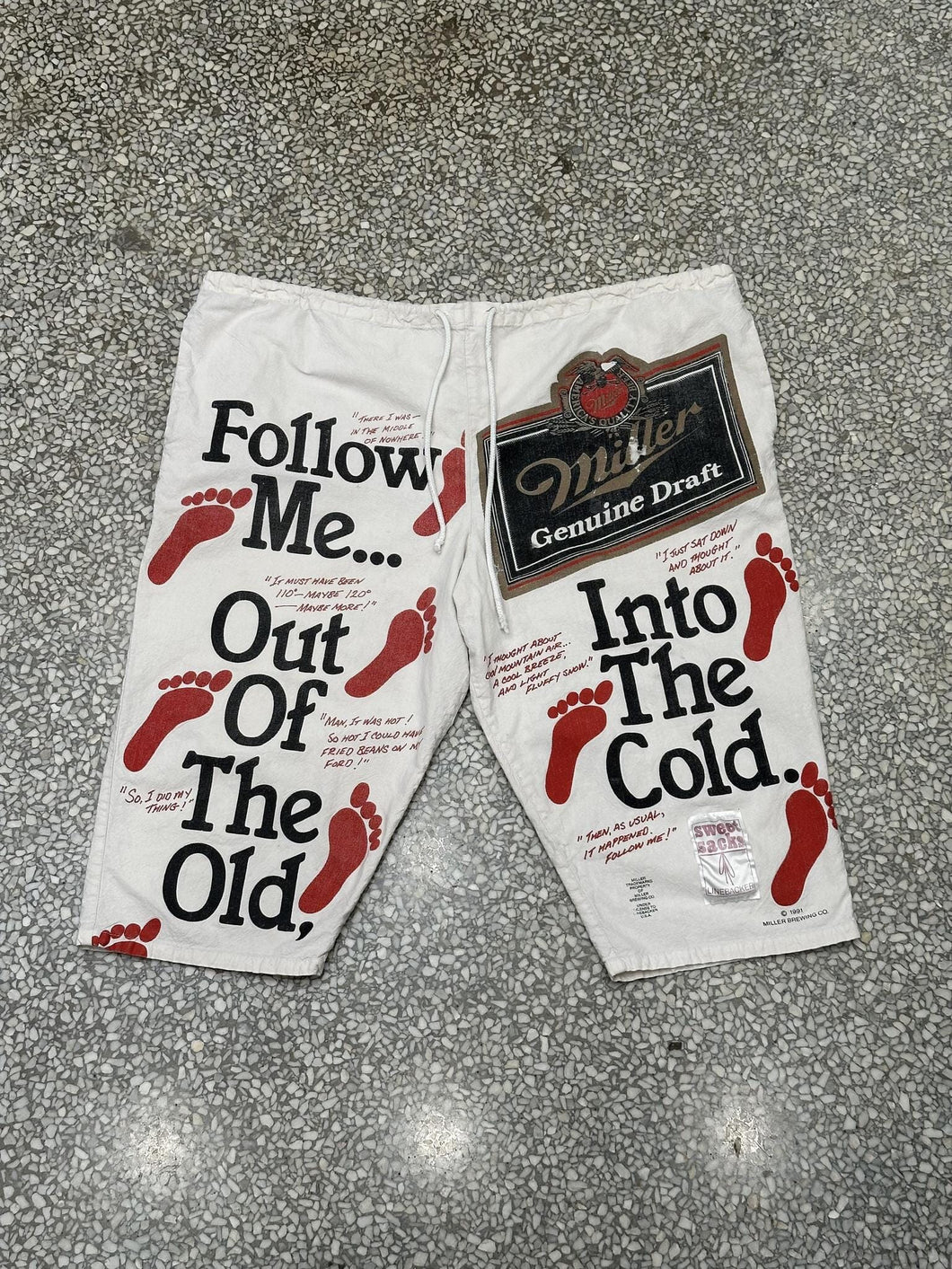 Miller Beer Vintage 90s Short ABC Vintage 