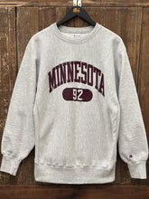 Load image into Gallery viewer, Minnesota Vintage 1992 Champion Reverse Weave Crewneck Grey ABC Vintage 