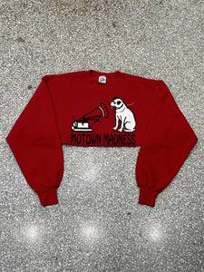 Motown Madness Vintage 90s Cropped Crewneck Red ABC Vintage 