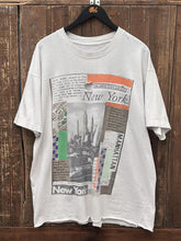 Load image into Gallery viewer, New York City Vintage 90s Cropped Tee Faded White ABC Vintage 