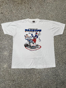 New York Islanders Vintage 1996 I Partied My Faceoff Faded White ABC Vintage 