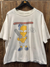 Load image into Gallery viewer, New York Mets Vintage 90s Bart Simpson Baseball Dude Boxy Tee Faded Cream ABC Vintage 