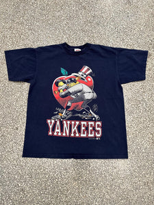 New York Yankees Vintage 1991 Jack Davis Faded Navy ABC Vintage 