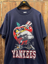 Load image into Gallery viewer, New York Yankees Vintage 1991 Jack Davis Faded Navy ABC Vintage 