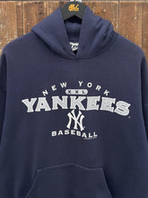 Load image into Gallery viewer, New York Yankees Vintage 2000 XXL Baseball Hoodie Faded Navy ABC Vintage 