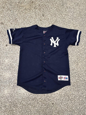 New York Yankees Vintage 90s Derek Jeter Majestic Diamond Baseball Jersey Navy ABC Vintage 