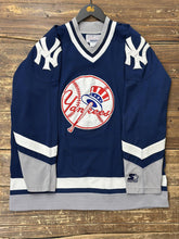 Load image into Gallery viewer, New York Yankees Vintage 90s Starter Hockey Jersey Navy ABC Vintage 