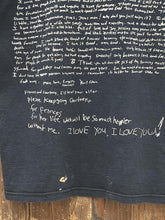 Load image into Gallery viewer, Nirvana Vintage 80s Kurt D. Cobain Letter European Tee Faded Black ABC Vintage 