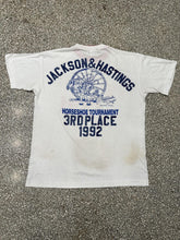 Load image into Gallery viewer, Nothing Beats A Budweiser Vintage 1992 Horseshoe Tournament Tee White ABC Vintage 