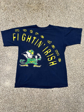 Notre Dame Fighting Irish Vintage 90s Starter Tee Navy ABC Vintage 