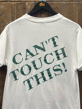 Load image into Gallery viewer, Notre Dame Vintage 90s Bart Simpson Can&#39;t Touch This Bootleg Tee White ABC Vintage 