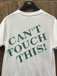 Notre Dame Vintage 90s Bart Simpson Can't Touch This Bootleg Tee White ABC Vintage 