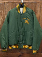 Load image into Gallery viewer, Notre Dame Vintage 90s Bomber Jacket Green ABC Vintage 