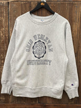 Load image into Gallery viewer, Ohio Wesleyan Univerisity Vintage 80s Champion Reverse Weave Crewneck Grey ABC Vintage 