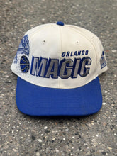 Load image into Gallery viewer, Orlando Magic Vintage 90s Snapback Cream Blue ABC Vintage 