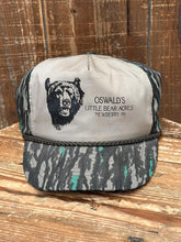 Load image into Gallery viewer, Oswald's Little Bear Acres Newberry Michigan Vintage 90s Snapback Camo Tan ABC Vintage 
