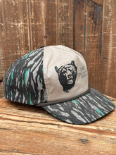 Load image into Gallery viewer, Oswald's Little Bear Acres Newberry Michigan Vintage 90s Snapback Camo Tan ABC Vintage 