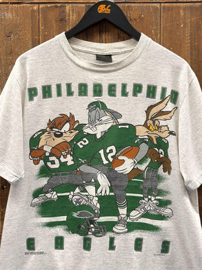 Philadelphia Eagles Vintage 1993 Looney Tunes Tee Grey ABC Vintage 