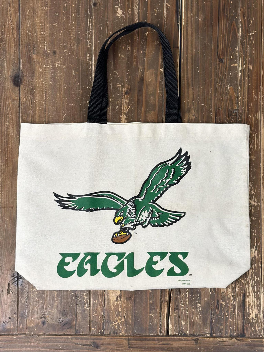 Philadelphia Eagles Vintage 1995 Canvas Tote Bag ABC Vintage 