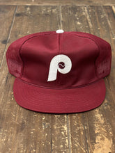 Load image into Gallery viewer, Philadelphia Phillies Vintage 80s Trucker Hat Burgundy ABC Vintage 