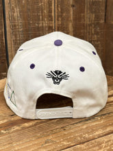 Load image into Gallery viewer, Phoenix Suns Vintage 2000s TI$A Custom Snapback Aged White Purple ABC Vintage 
