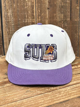 Load image into Gallery viewer, Phoenix Suns Vintage 2000s TI$A Custom Snapback Aged White Purple ABC Vintage 