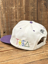 Load image into Gallery viewer, Phoenix Suns Vintage 2000s TI$A Custom Snapback Aged White Purple ABC Vintage 