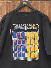 Load image into Gallery viewer, Pistons vs Lakers Vintage 2004 NBA Finals Tee Black ABC Vintage 