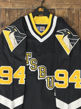 Load image into Gallery viewer, Pittsburgh Penguins Vintage 90s Starter Gin And Juice Starter Hockey Jersey Black Yellow ABC Vintage 