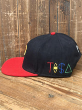 Load image into Gallery viewer, Pittsburgh Pirates Vintage 90s TI$A Custom Snapback Black Red ABC Vintage 