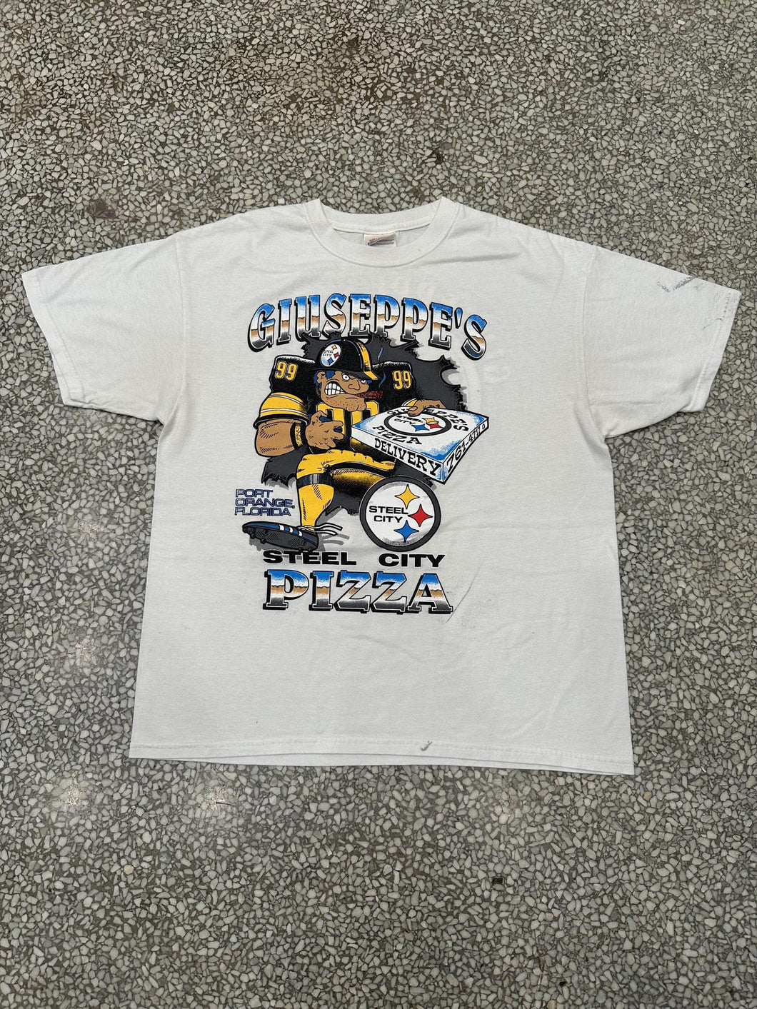 Pittsburgh Steelers Vintage 90s Steel City Giuseppe's Pizza ABC Vintage 
