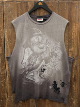 Load image into Gallery viewer, Popeye Tattoo Vintage 2000s Cropped Sun Faded Thrashed Cutoff Tee ABC Vintage 