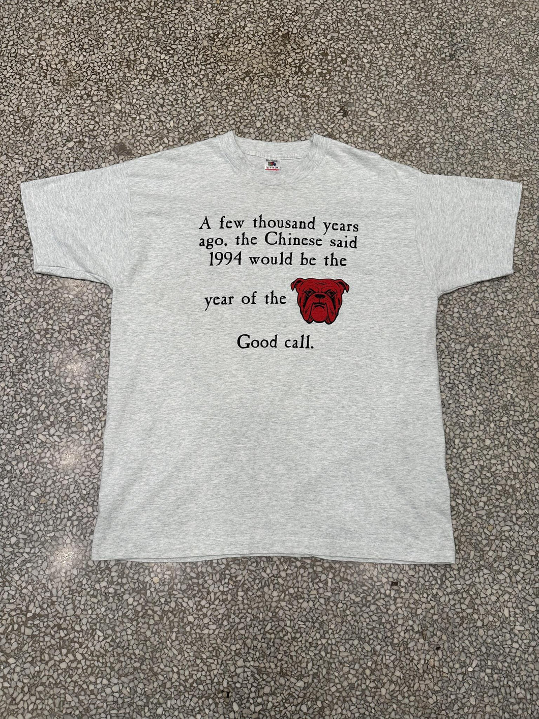 Red Dog Beer Vintage 1994 Year of The Good Call Tee Grey ABC Vintage 