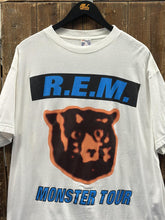 Load image into Gallery viewer, R.E.M. Vintage 1995 Monster Tour Tee White ABC Vintage 