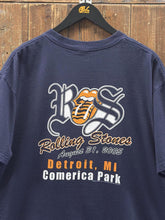 Load image into Gallery viewer, Rolling Stones Detroit Vintage 2005 Comerica Park Tee Navy ABC Vintage 