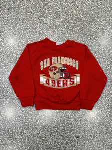 San Francisco 49ers Vintage 90s Youth Crewneck Red ABC Vintage 