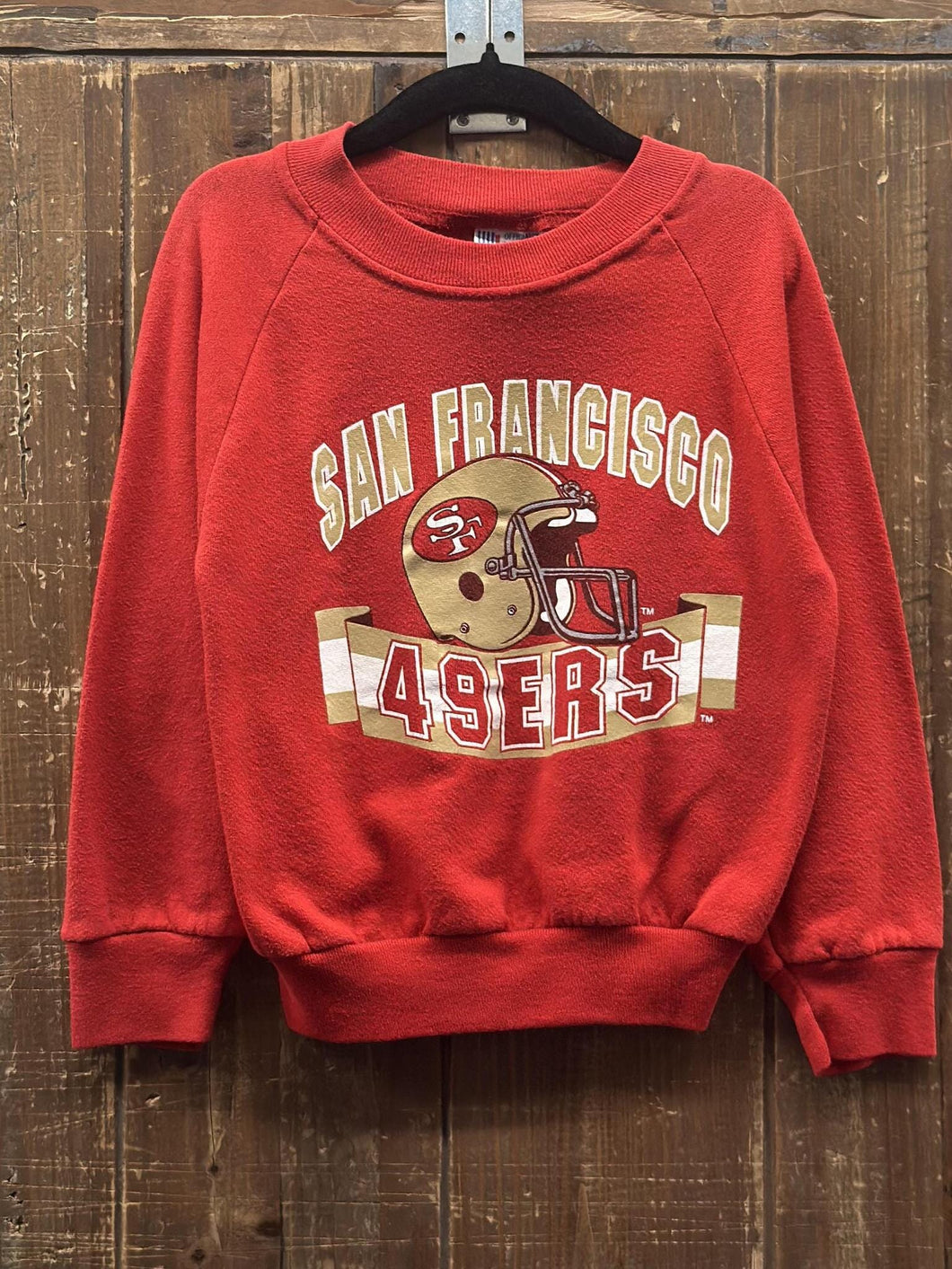San Francisco 49ers Vintage 90s Youth Crewneck Red ABC Vintage 